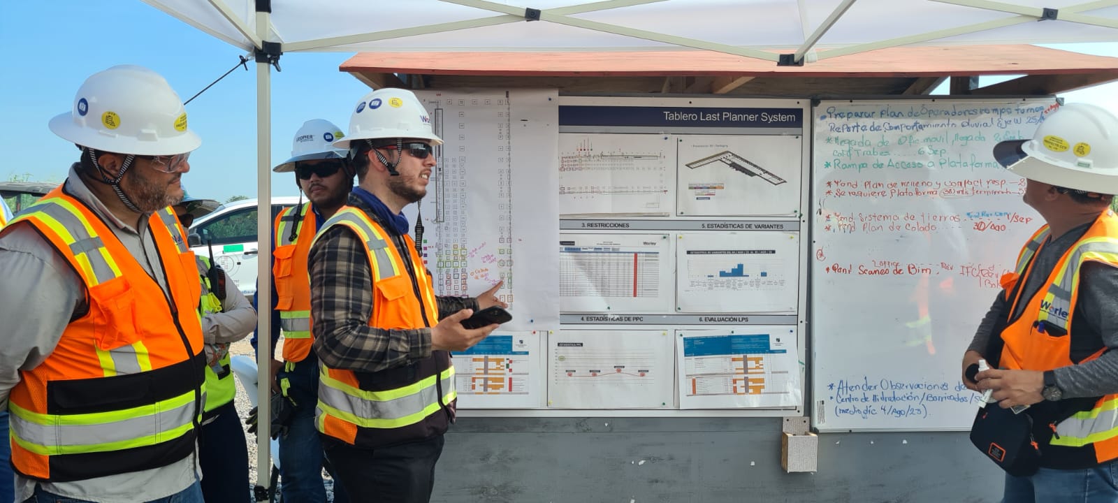 Lean Process Huddle MENDIVIL.BUILD | Ingeniería que construye el futuro